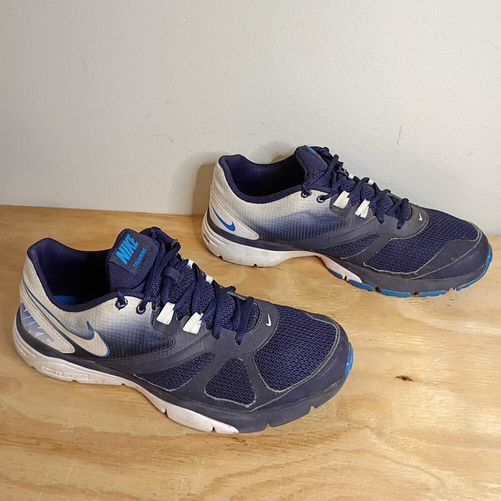 Nike Dual Fusion TR 4 554889-400 Training Shoes Navy Blue Men's 10.5